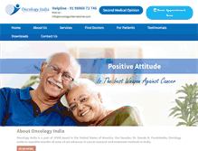 Tablet Screenshot of oncologyinternational.com